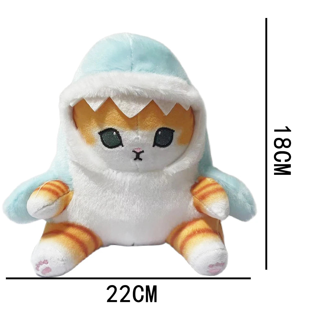 Adorable Shark Cat Plush Doll